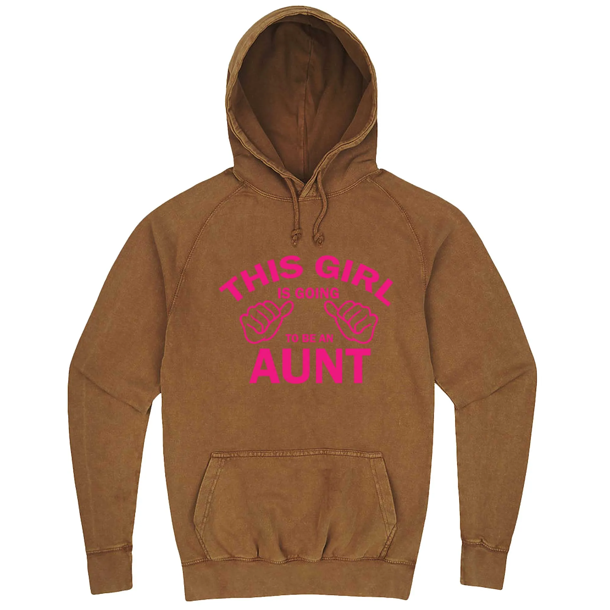 "This Girl is Going to Be an Aunt, Pink Text" hoodie