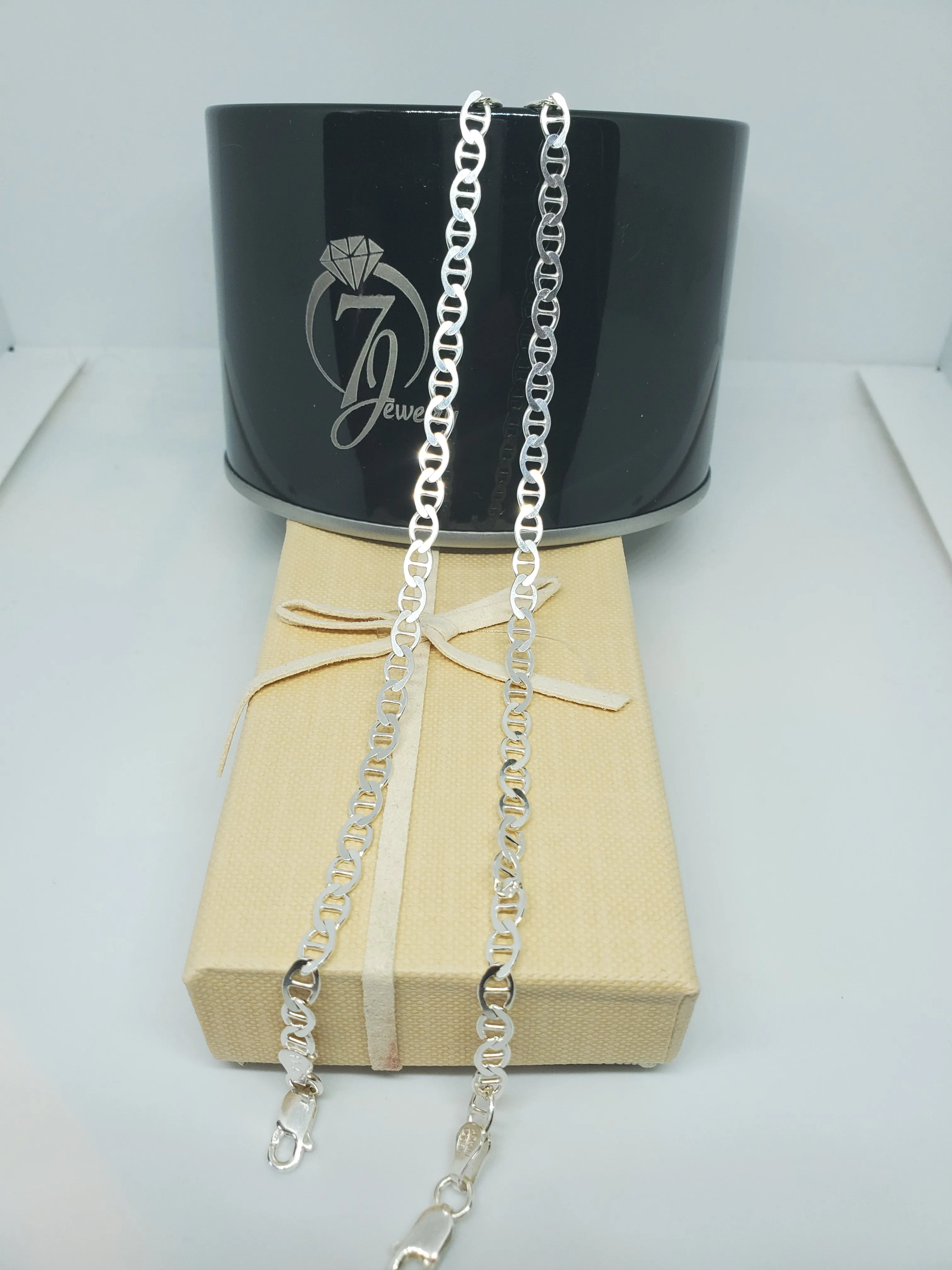 Real Silver Gucci link Anklets