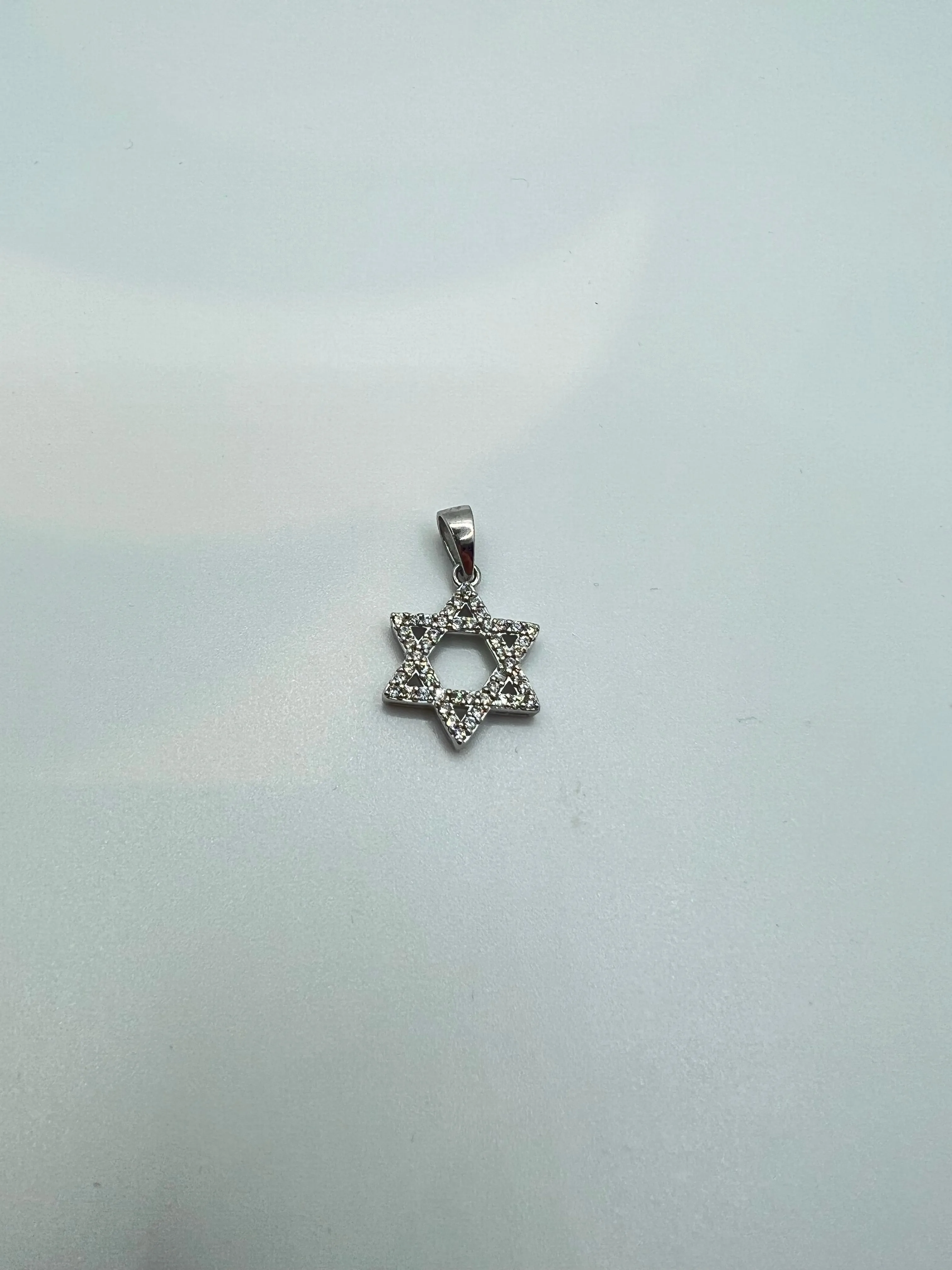 Real silver star of David pendant