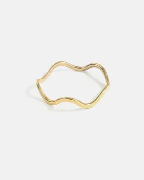 Ripple Ring in 14k Yellow Gold