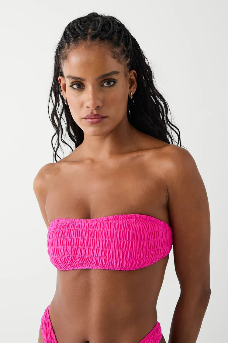 Rosabella Bandeau Shine Bikini Top