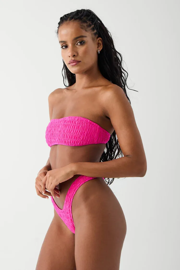 Rosabella Bandeau Shine Bikini Top