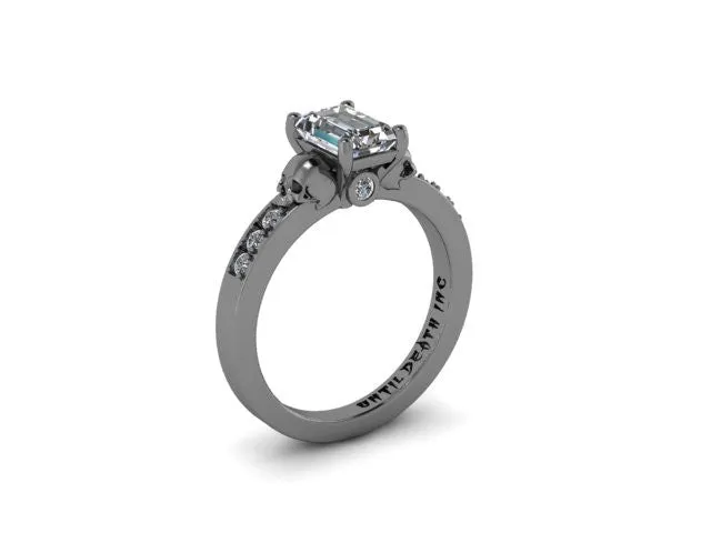 Secret Skull Engagement Ring-UDINC0341