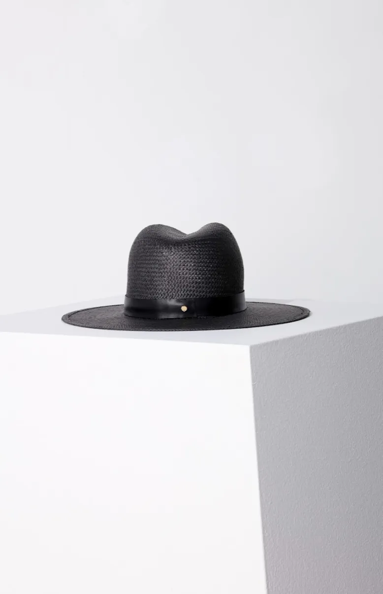 Simone Packable Hat - Black