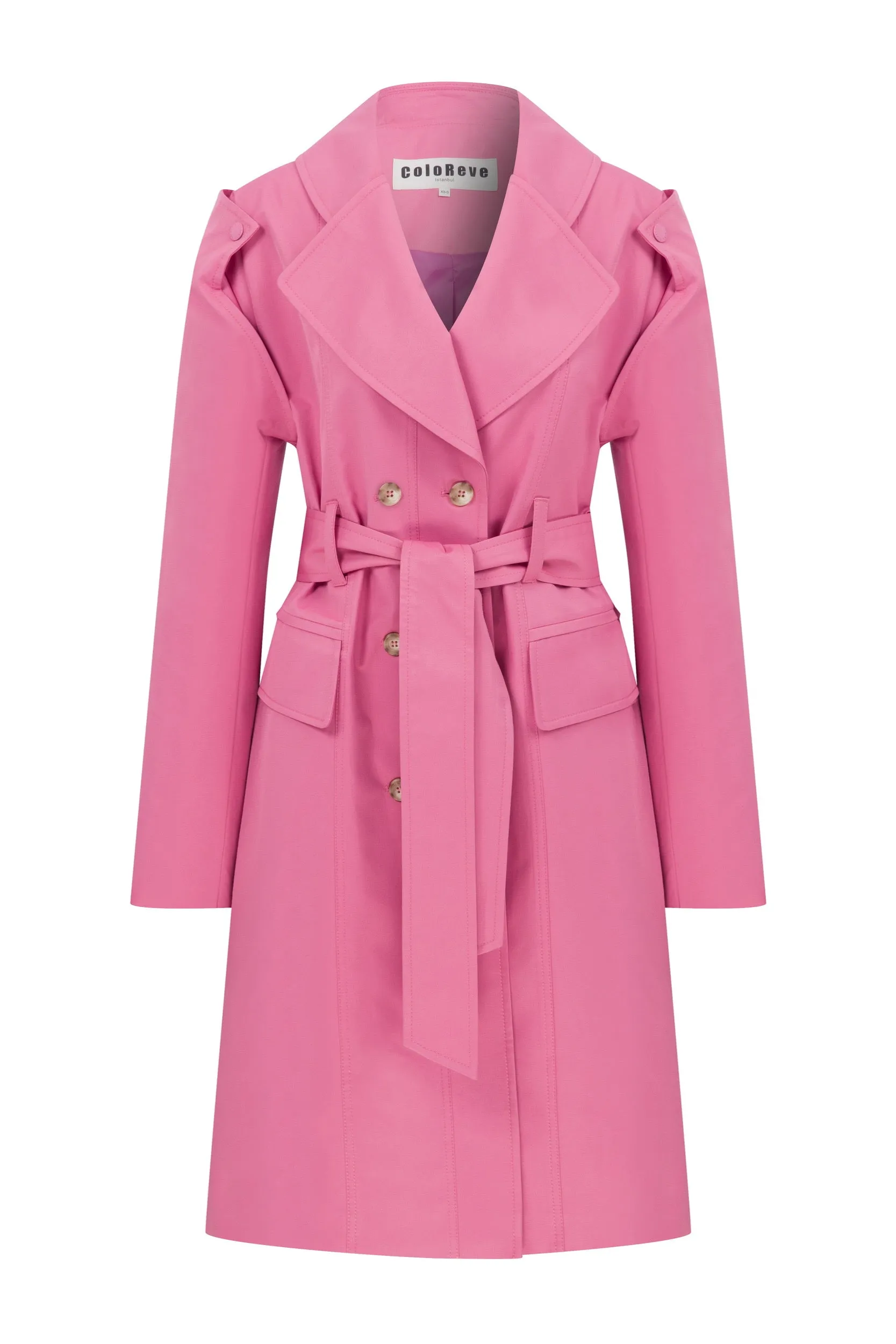 Sorbet Flat Trench Coat