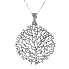 Sterling Silver Ocean Reef Pendant Necklace, 18"