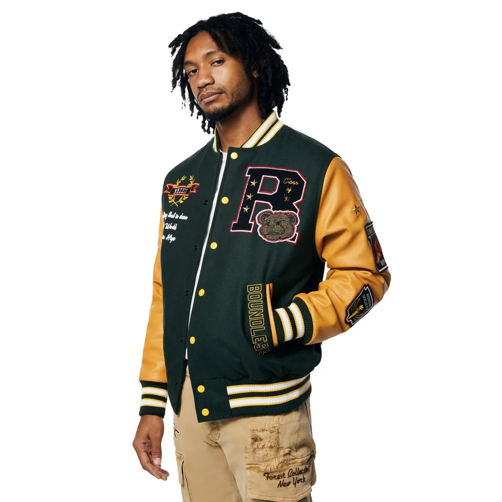 Teddy Varsity Jacket - Green