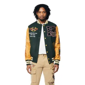 Teddy Varsity Jacket - Green