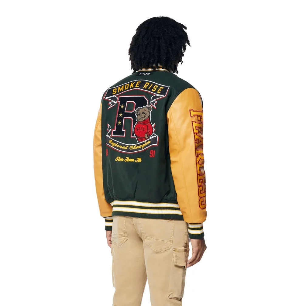 Teddy Varsity Jacket - Green