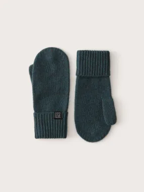 The Yak Wool Mittens in Dark Aquamarine