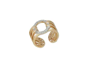 Twist Kaleidoscope duo-sided Diamond Ring