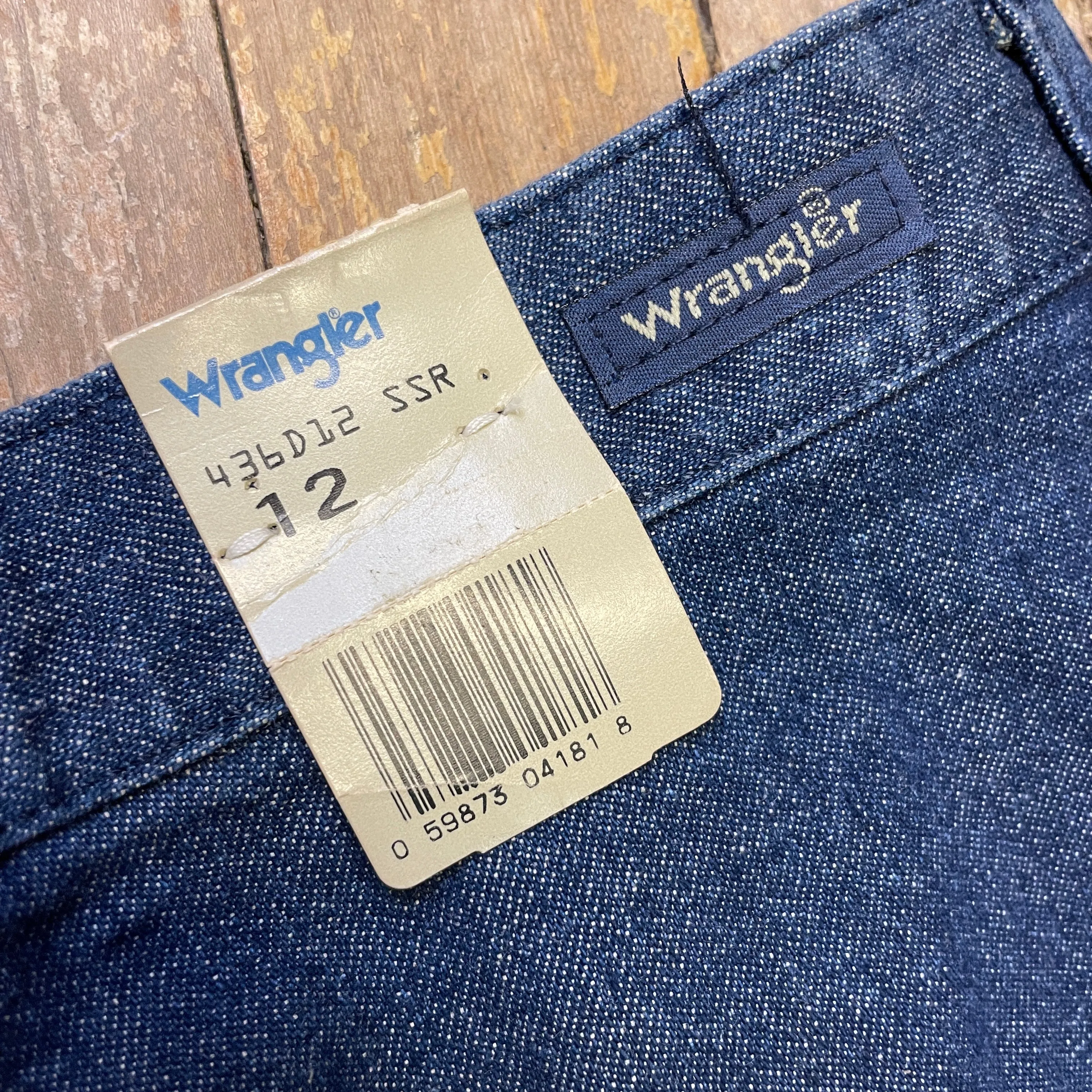 Vintage Wrangler Blue Bell Deadstock Made in Canada Front Pleat Jeans