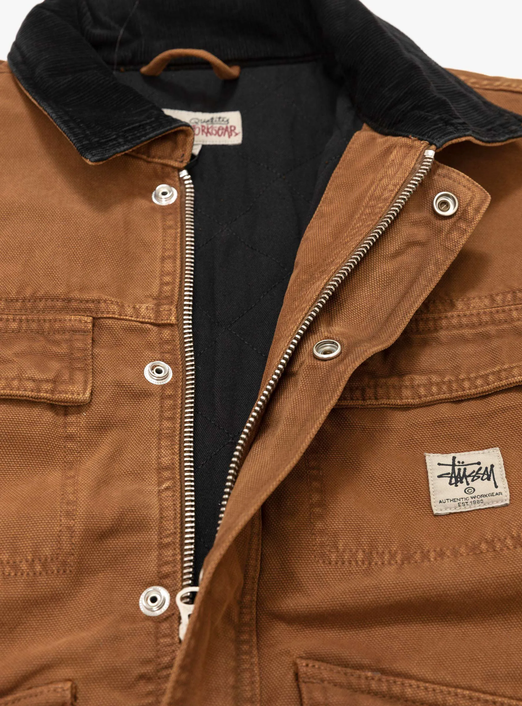 Washed Canvas Shop Jacket Bronze