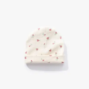 Winter Rose Waffle Hat