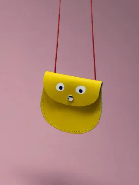 Yellow Googly Eye Pocket Money Purse